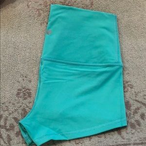 Teal Lululemon Booty Shorts